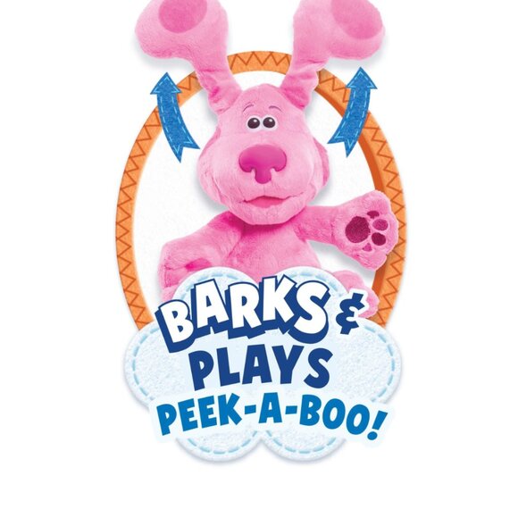 NICKELODEON BLUES CLUES & YOU Peek A Boo Magenta Plush Dog Pop Up Ears - Picture 8 of 14